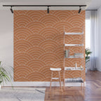 Waves (Terracotta) Wall Mural Gallery Image 1