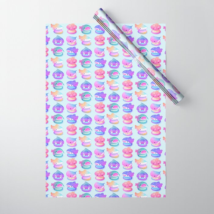 Sea macaron Wrapping Paper Gallery Image 1