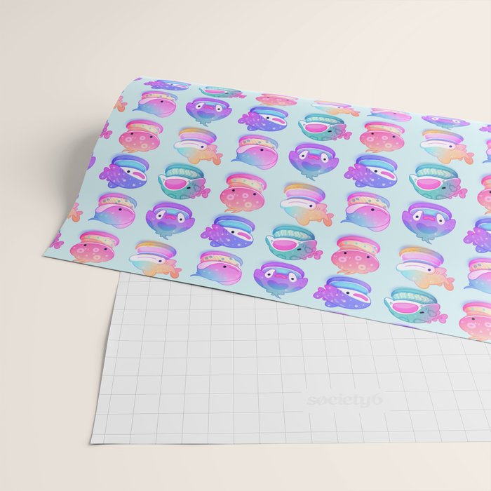 Sea macaron Wrapping Paper Gallery Image 2