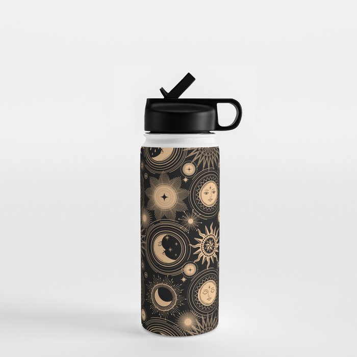Vintage Sun & Moon Water Bottle Gallery Image 1