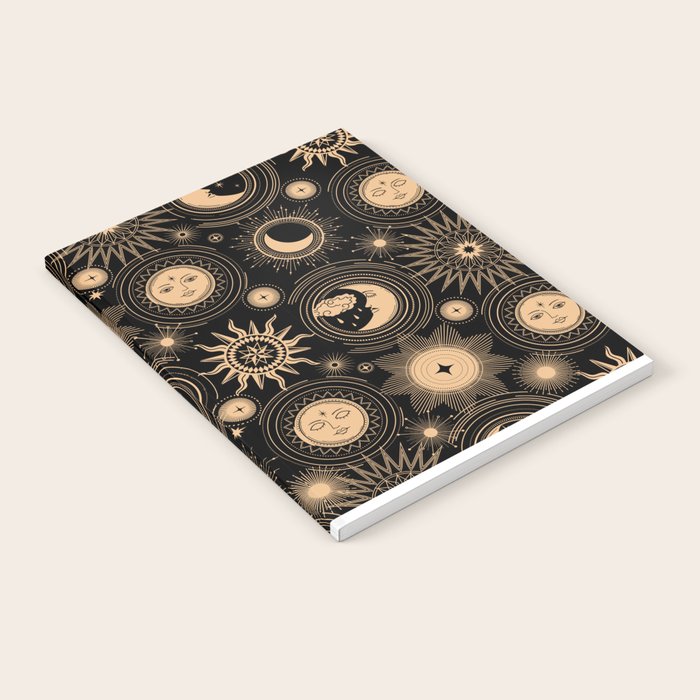 Vintage Sun & Moon Notebook