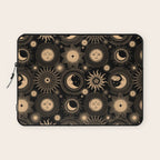 Vintage Sun & Moon Laptop Sleeve Gallery Image 1