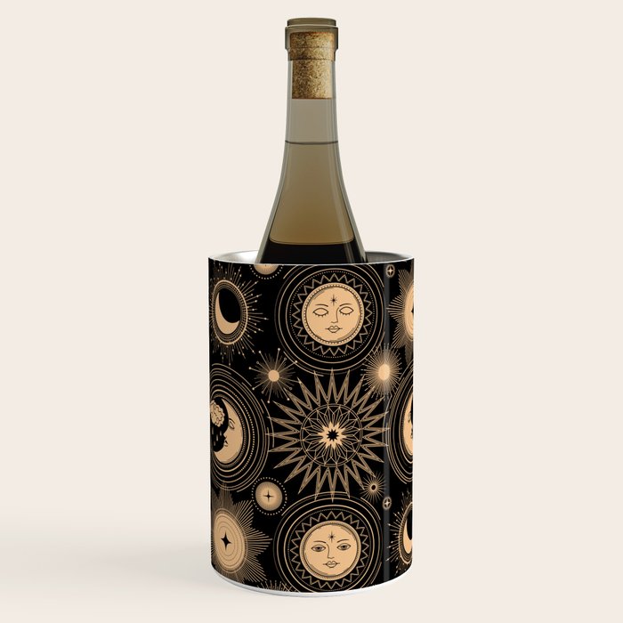 Vintage Sun & Moon Wine Chiller Gallery Image 2