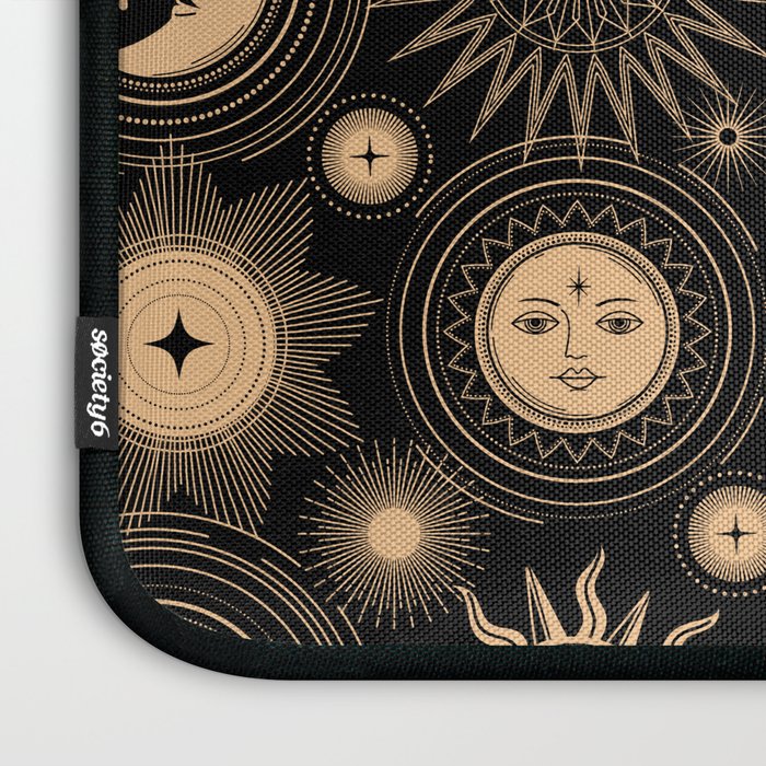 Vintage Sun & Moon Laptop Sleeve Gallery Image 3