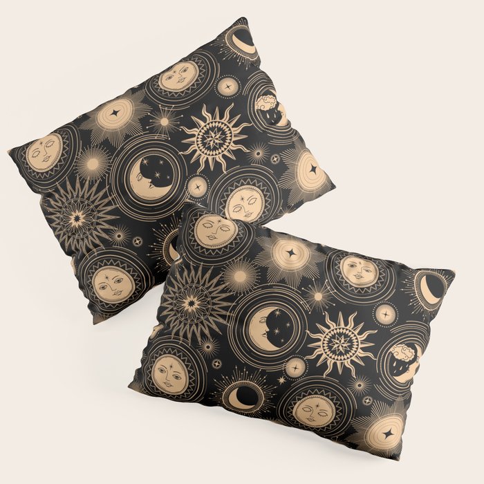 Vintage Sun & Moon Pillow Sham Gallery Image 3