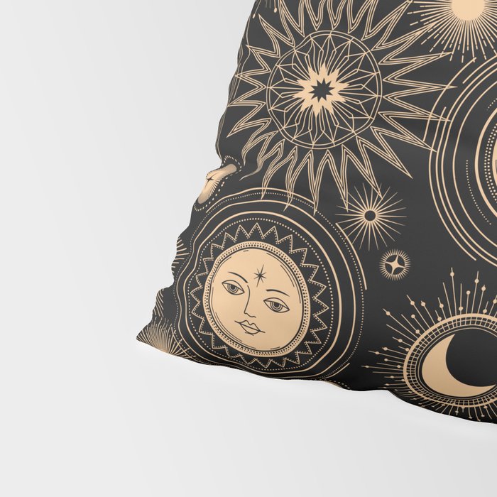 Vintage Sun & Moon Pillow Sham Gallery Image 4