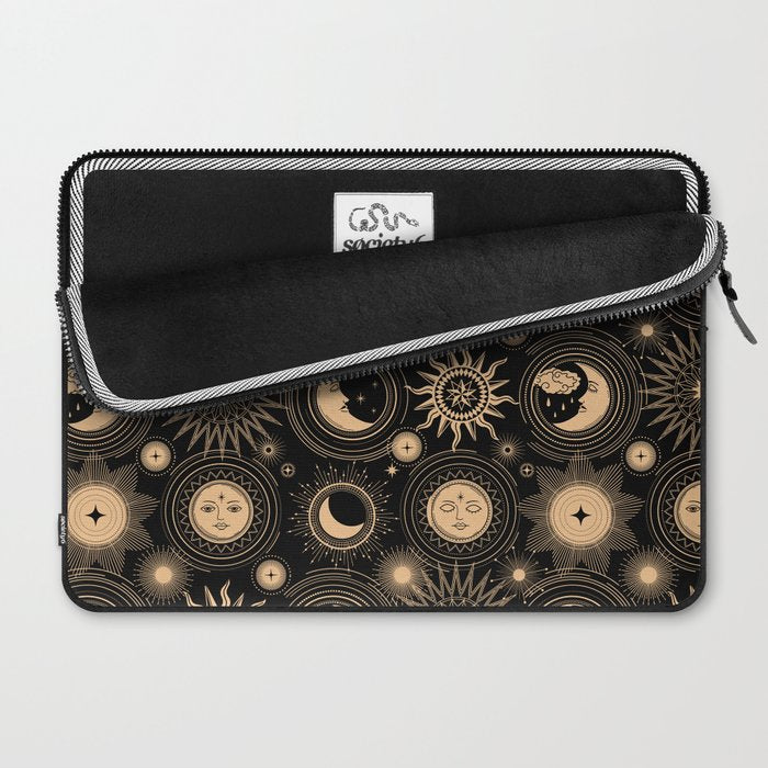 Vintage Sun & Moon Laptop Sleeve Gallery Image 2