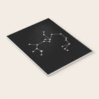 Sagittarius Zodiac Star Constellation Line Art Black Notebook Gallery Image 3