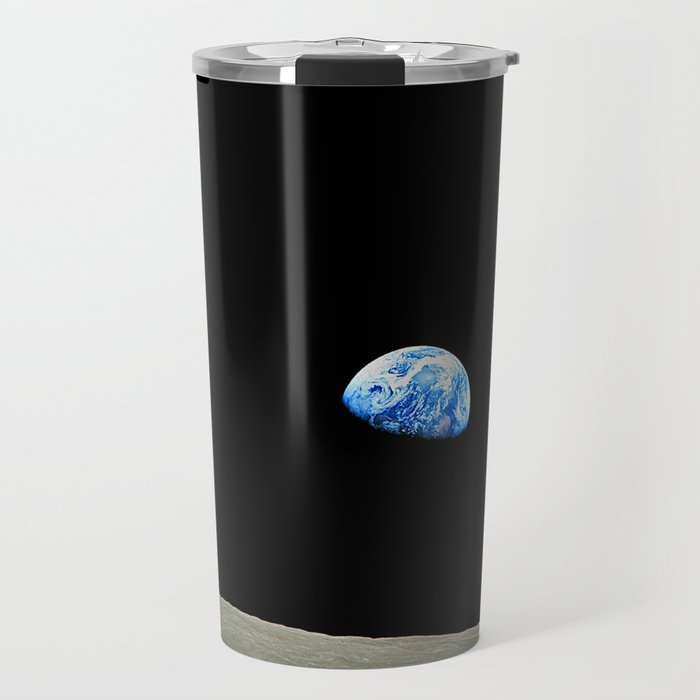 Earthrise - The Original Apollo 8 Color Photograph Travel Mug Gallery Image 1