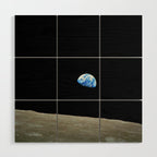 Earthrise - The Original Apollo 8 Color Photograph Wood Wall Art Gallery Image 1
