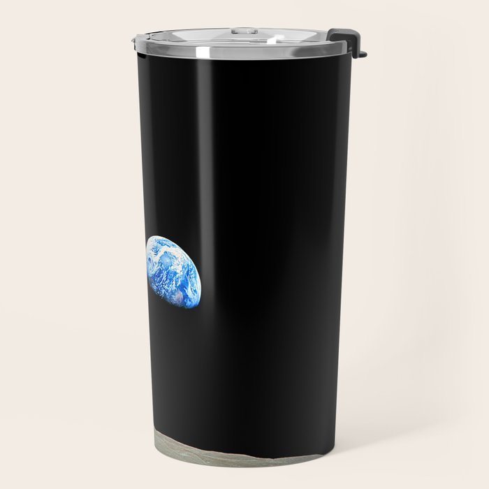 Earthrise - The Original Apollo 8 Color Photograph Travel Mug Gallery Image 2
