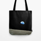 Earthrise - The Original Apollo 8 Color Photograph Tote Bag Gallery Image 1