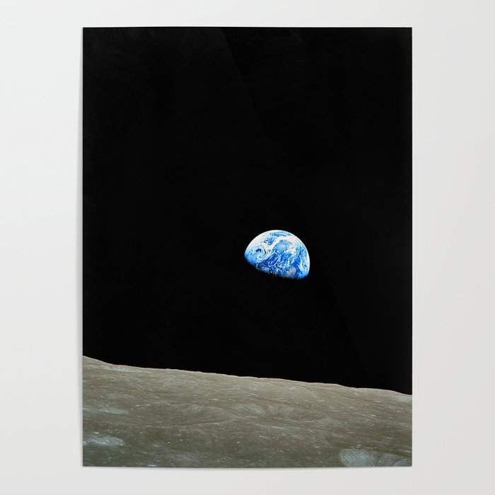 Earthrise - The Original Apollo 8 Color Photograph Poster Gallery Image 4