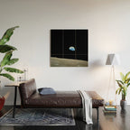 Earthrise - The Original Apollo 8 Color Photograph Wood Wall Art Gallery Image 2