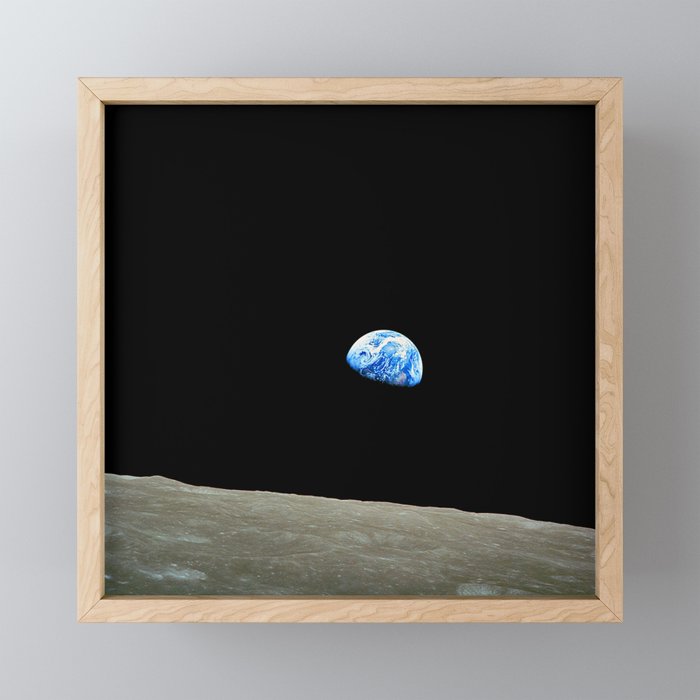 Earthrise - The Original Apollo 8 Color Photograph Mini Art Print Gallery Image 1