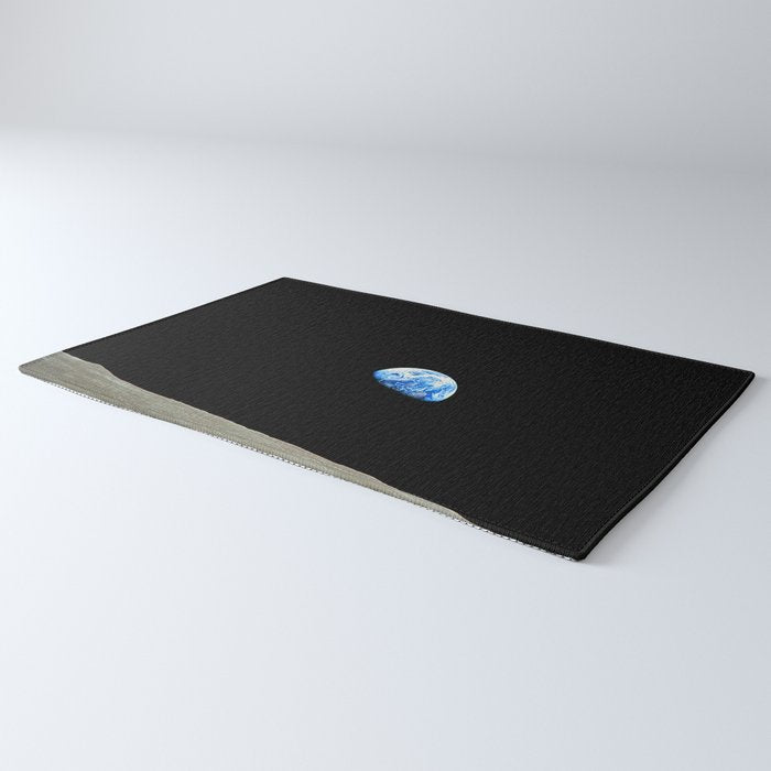 Earthrise - The Original Apollo 8 Color Photograph Rug Gallery Image 3