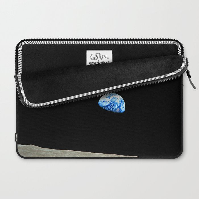 Earthrise - The Original Apollo 8 Color Photograph Laptop Sleeve Gallery Image 2