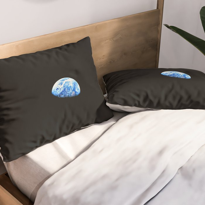 Earthrise - The Original Apollo 8 Color Photograph Pillow Sham Gallery Image 2