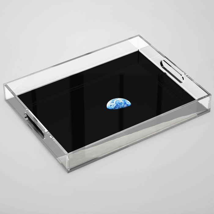Earthrise - The Original Apollo 8 Color Photograph Acrylic Tray Gallery Image 1