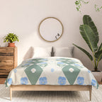 Pansy Diamond Floral Pattern Comforter Gallery Image 3