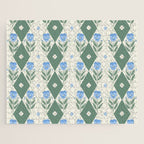 Pansy Diamond Floral Pattern Jigsaw Puzzle Gallery Image 1