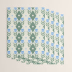 Pansy Diamond Floral Pattern Wrapping Paper Gallery Image 3