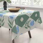 Pansy Diamond Floral Pattern Tablecloth Gallery Image 3