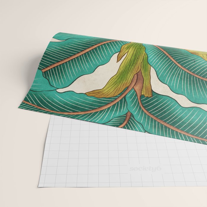PlantainTree A : Minhwa-Korean traditional/folk art Wrapping Paper Gallery Image 2