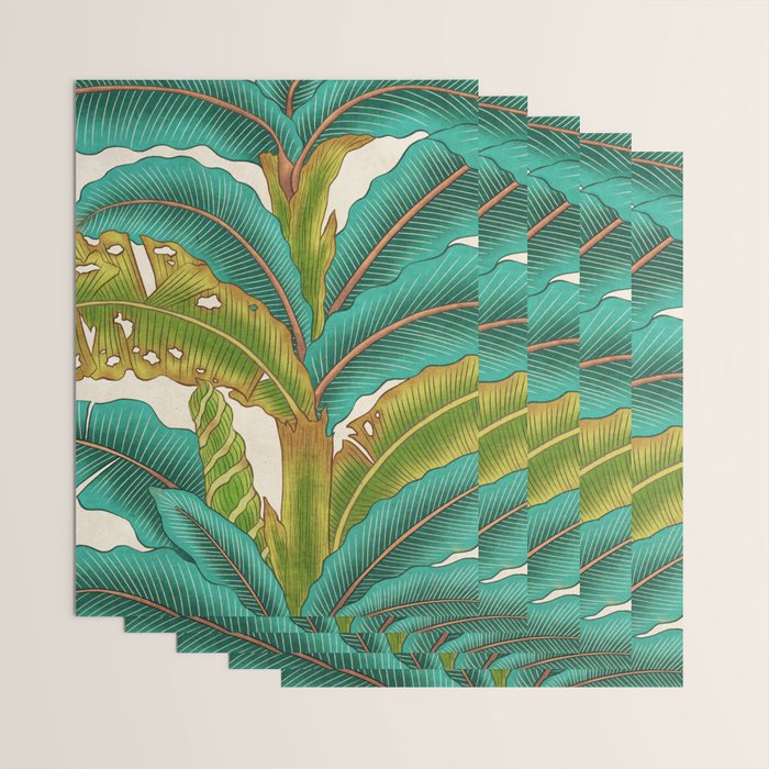 PlantainTree A : Minhwa-Korean traditional/folk art Wrapping Paper Gallery Image 3