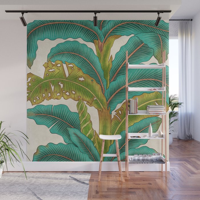 PlantainTree A : Minhwa-Korean traditional/folk art Wall Mural Gallery Image 1