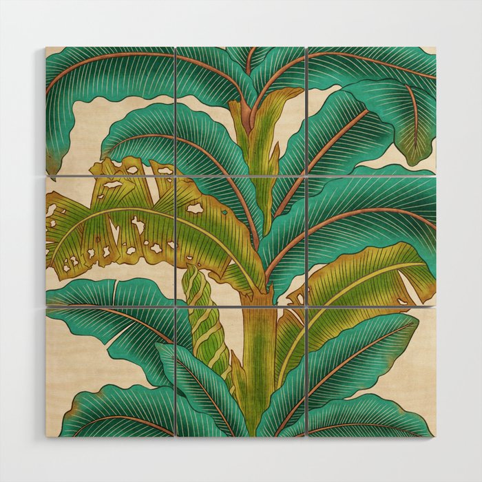 PlantainTree A : Minhwa-Korean traditional/folk art Wood Wall Art Gallery Image 1