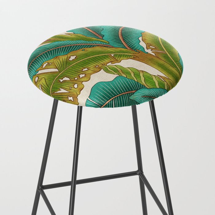 PlantainTree A : Minhwa-Korean traditional/folk art Stool Gallery Image 2