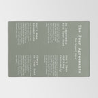 The Four Agreements Green Rug Gallery Image 2