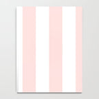 Pink Bubblegum Pop and White Wide Cabana Stripes Notebook Gallery Image 4