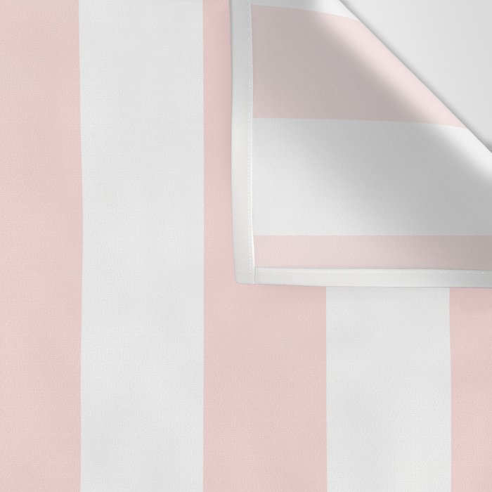 Pink Bubblegum Pop and White Wide Cabana Stripes Wall Tapestry Gallery Image 3