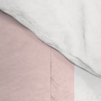 Pink Bubblegum Pop and White Wide Cabana Stripes Comforter Gallery Image 4
