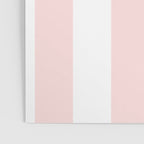 Pink Bubblegum Pop and White Wide Cabana Stripes Poster Gallery Image 3
