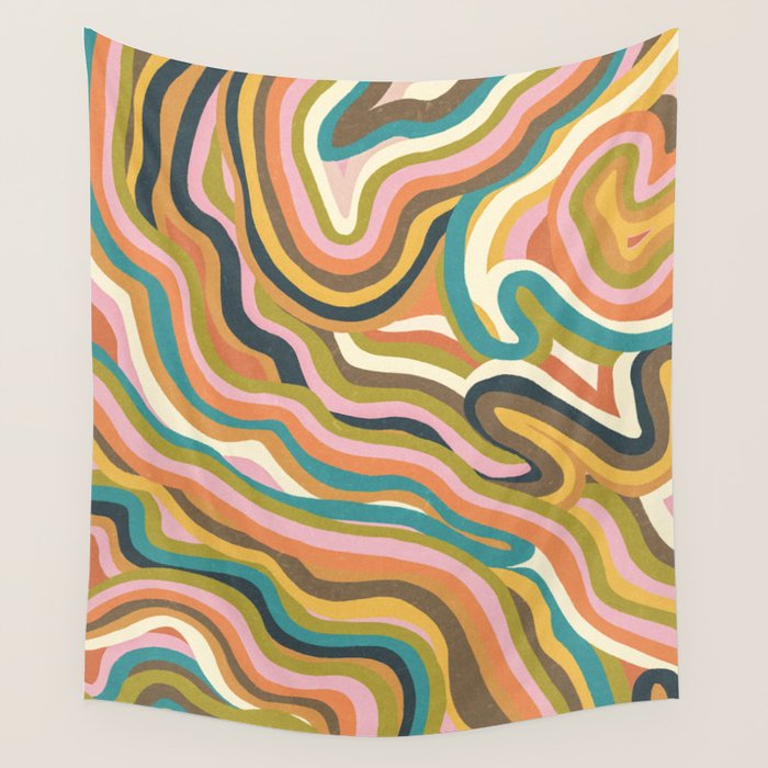 Rainbow Marble Wall Tapestry Gallery Image 4