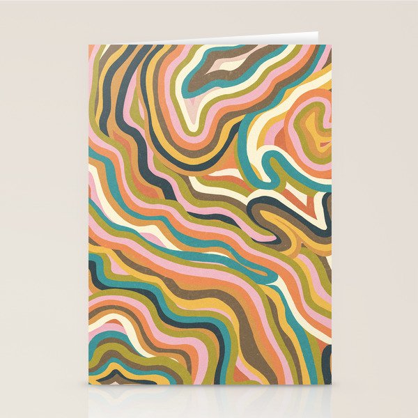 Rainbow Marble Stationery Card Gallery Image 2