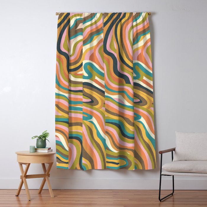 Rainbow Marble Window Curtain Gallery Image 5