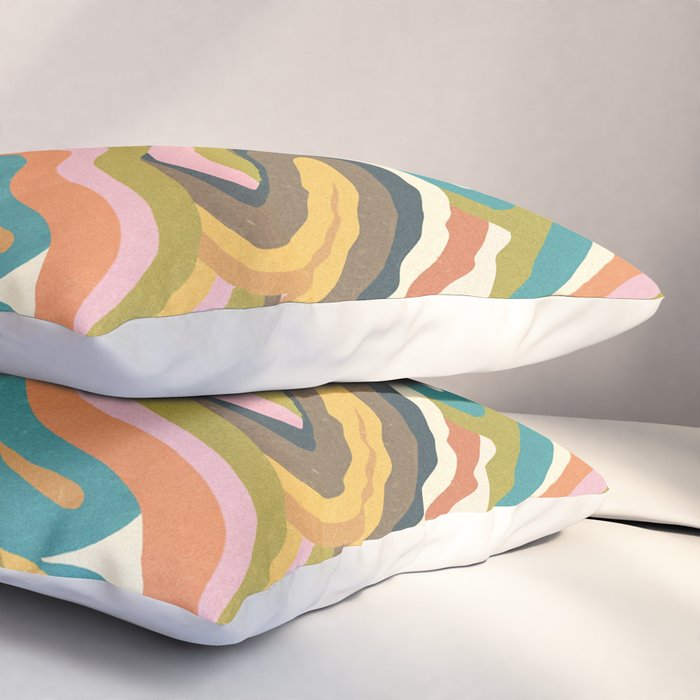 Rainbow Marble Pillow Sham Gallery Image 3