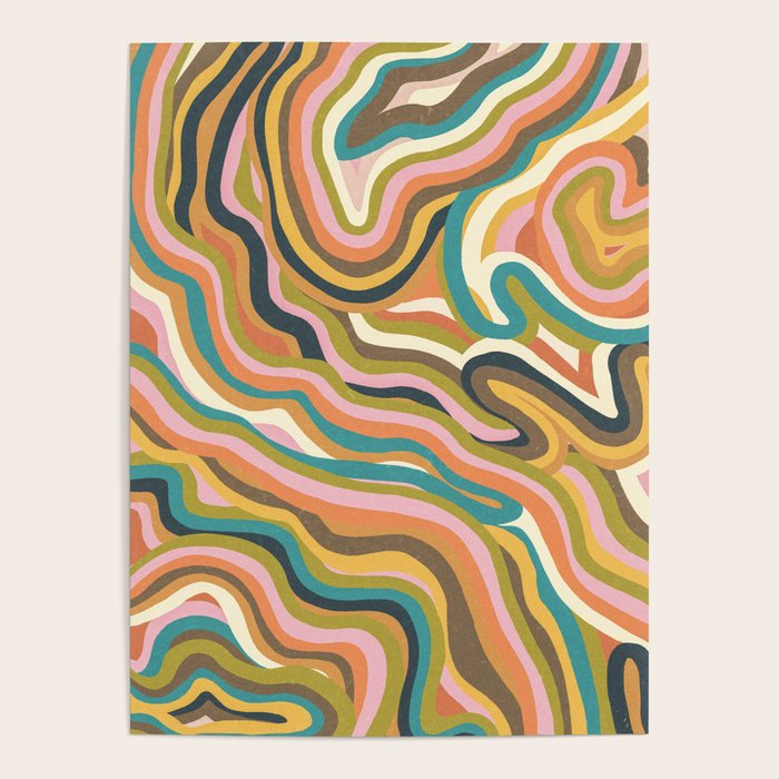 Rainbow Marble Poster Gallery Image 1