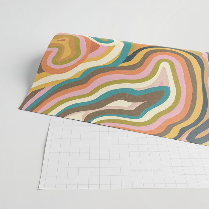 Rainbow Marble Wrapping Paper Gallery Image 2