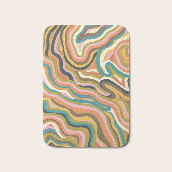 Rainbow Marble Bath Mat Gallery Image 1