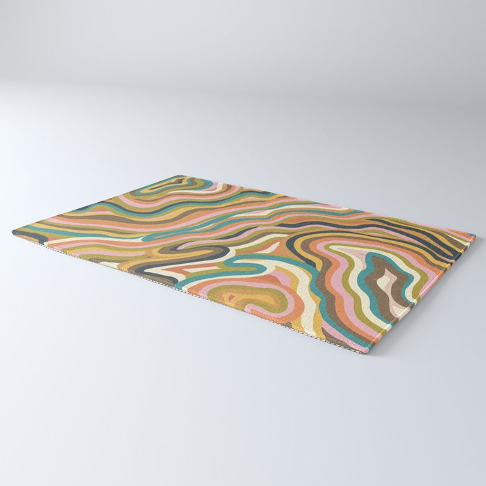 Rainbow Marble Rug Gallery Image 3