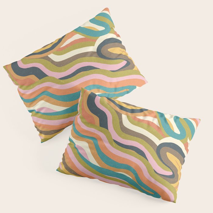 Rainbow Marble Pillow Sham Gallery Image 3