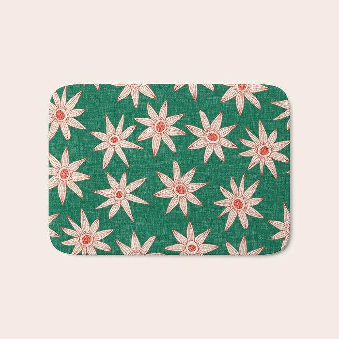 sema palm fire orange Bath Mat Gallery Image 1