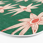 sema palm fire orange Bath Mat Gallery Image 3