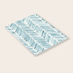 Turquoise herringbone - watercolor Notebook Gallery Image 3