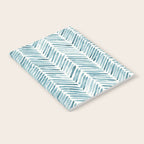 Turquoise herringbone - watercolor Notebook Gallery Image 2